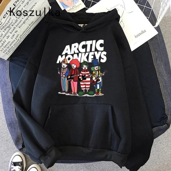 Comfortable Rock Arctic Monkeys Print Hoodie Hip Hop Coats Rapper Sweater Unisex - Picture 3 of 10